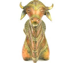 Brass Dhokra Nandi Bull ( Nandi Bull )